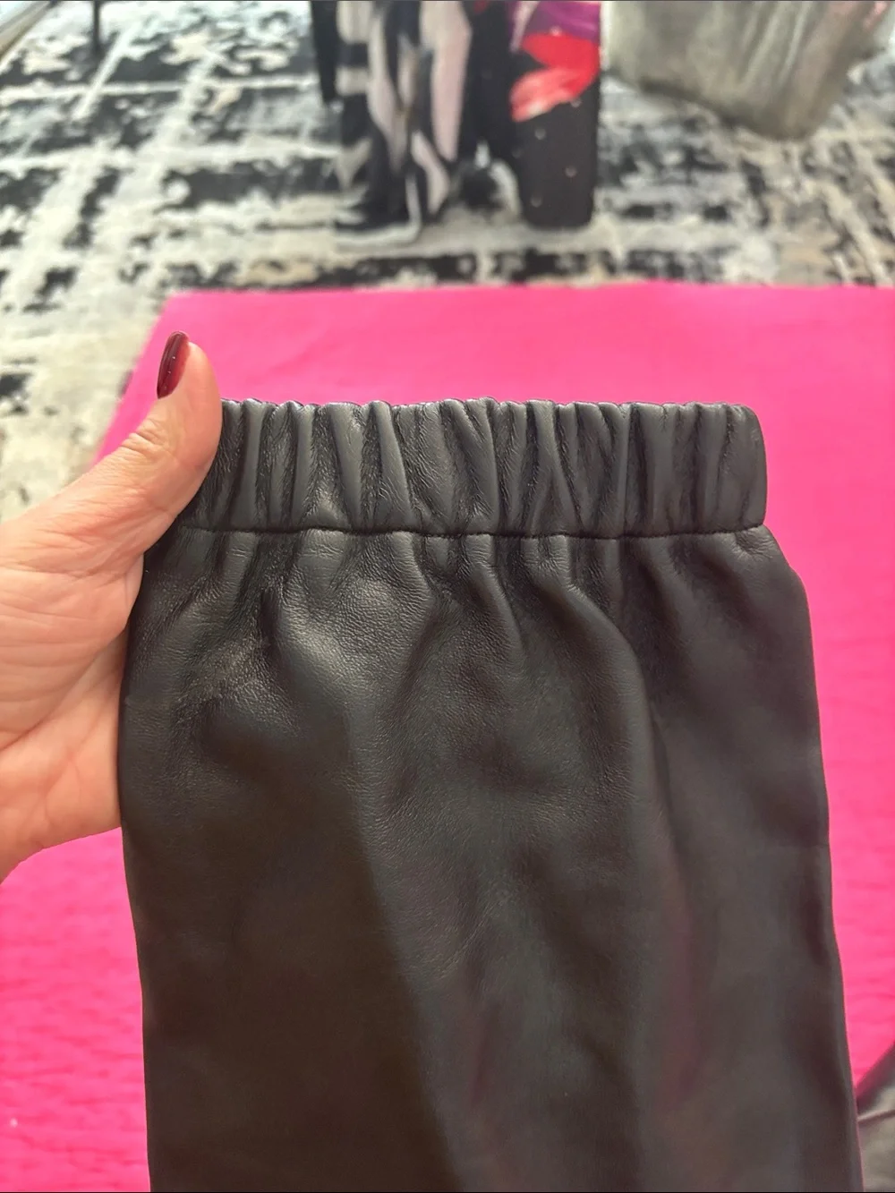 Proenza Schouler black leather